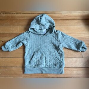 Carter's Quilted Light Green Hoodie Sweatshirt for Kids